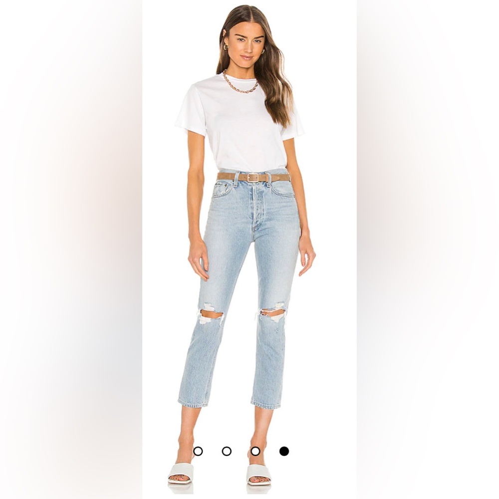 *SOLD* AGOLDE  Riley High Rise Straight Crop jeans
